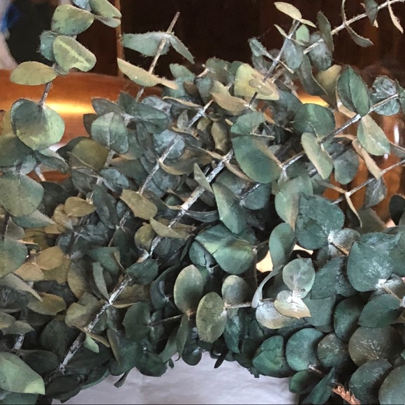 Wreath, Eucalyptus, Red Berries & Ribbon &Pinecone - Picture 2 of 16